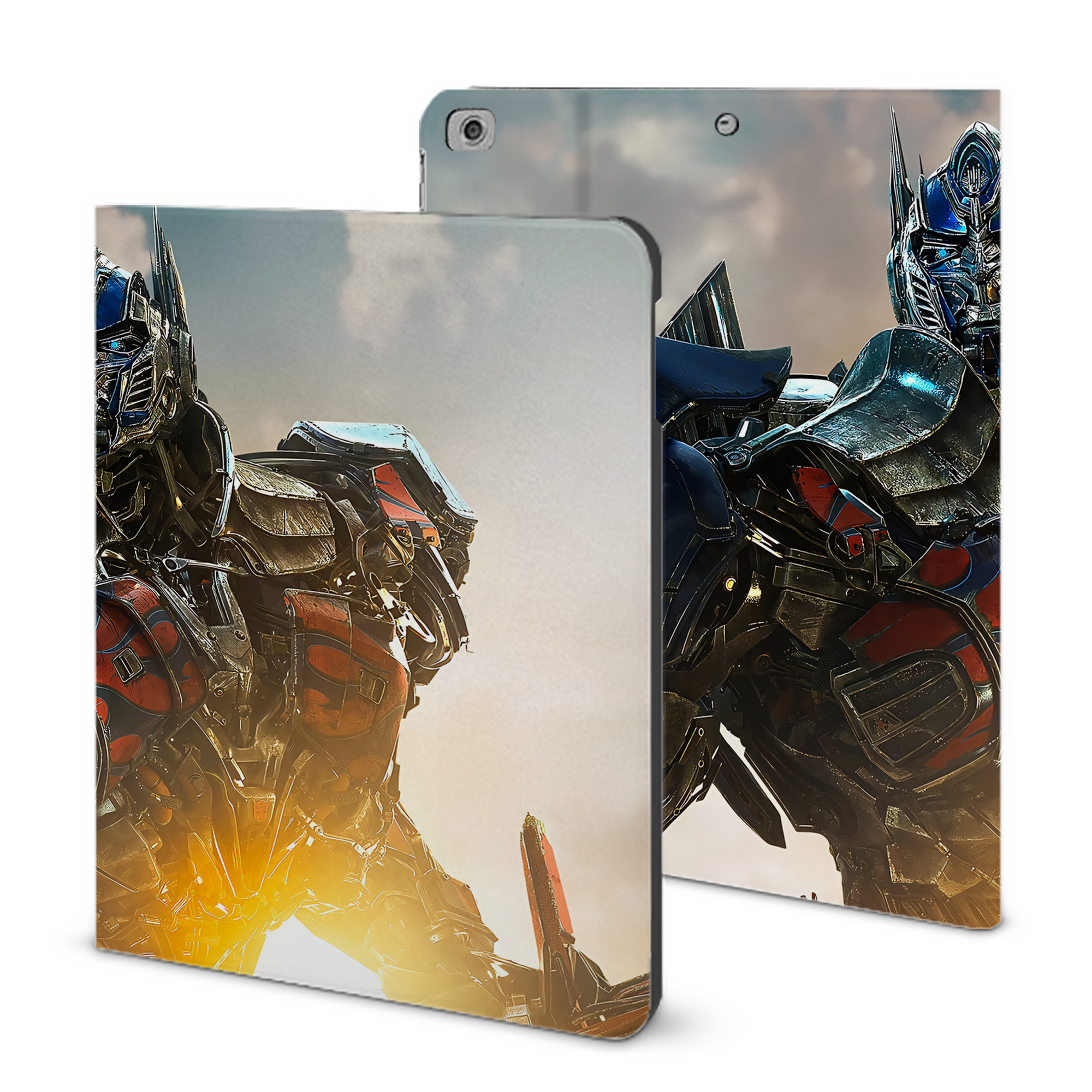 （画像用） Transformers トランスフォーマー IPad ケース ブック型 PUレザー TPU 耐衝撃 軽量 薄型 ペン収納なし 全面保護 IPad 各モデル対応
